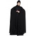 Front-open embroidered Kaftan abaya- Black